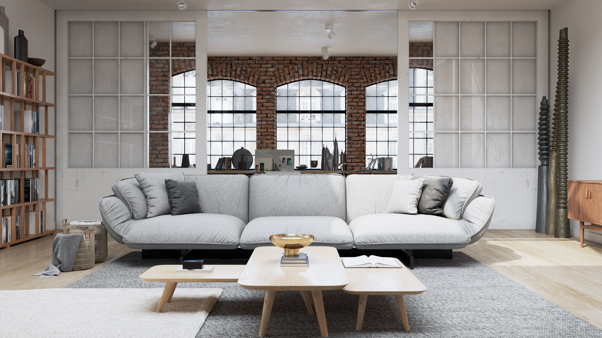 Workshop Apartment in London Cinema 4D and Corona Renderer 3D model_7