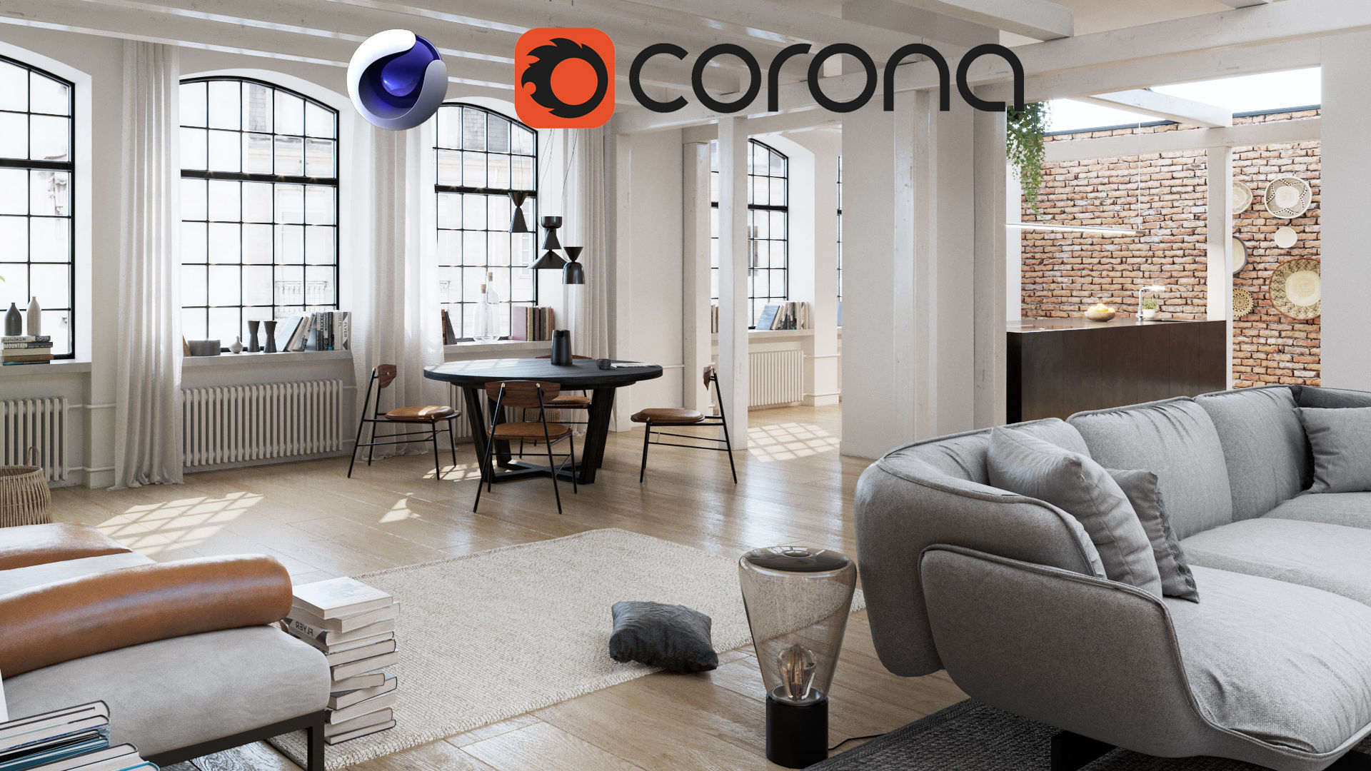 Workshop Apartment in London Cinema 4D and Corona Renderer 3D model_0