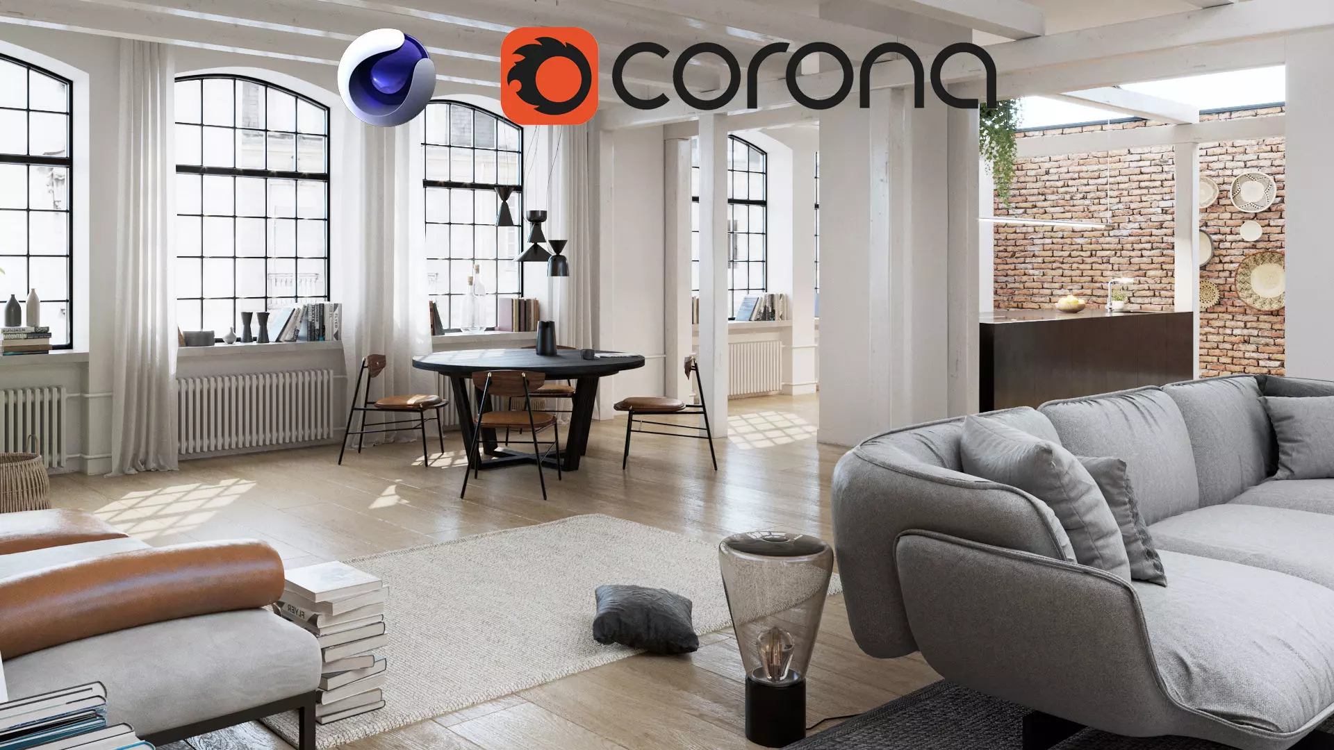 Workshop Apartment in London Cinema 4D and Corona Renderer 3D model_0