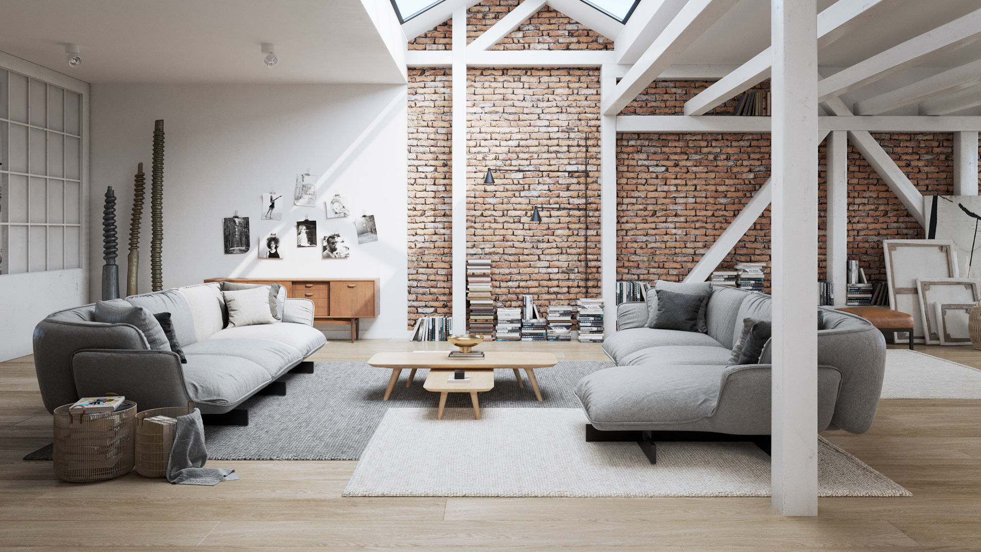 Workshop Apartment in London Cinema 4D and Corona Renderer 3D model_1