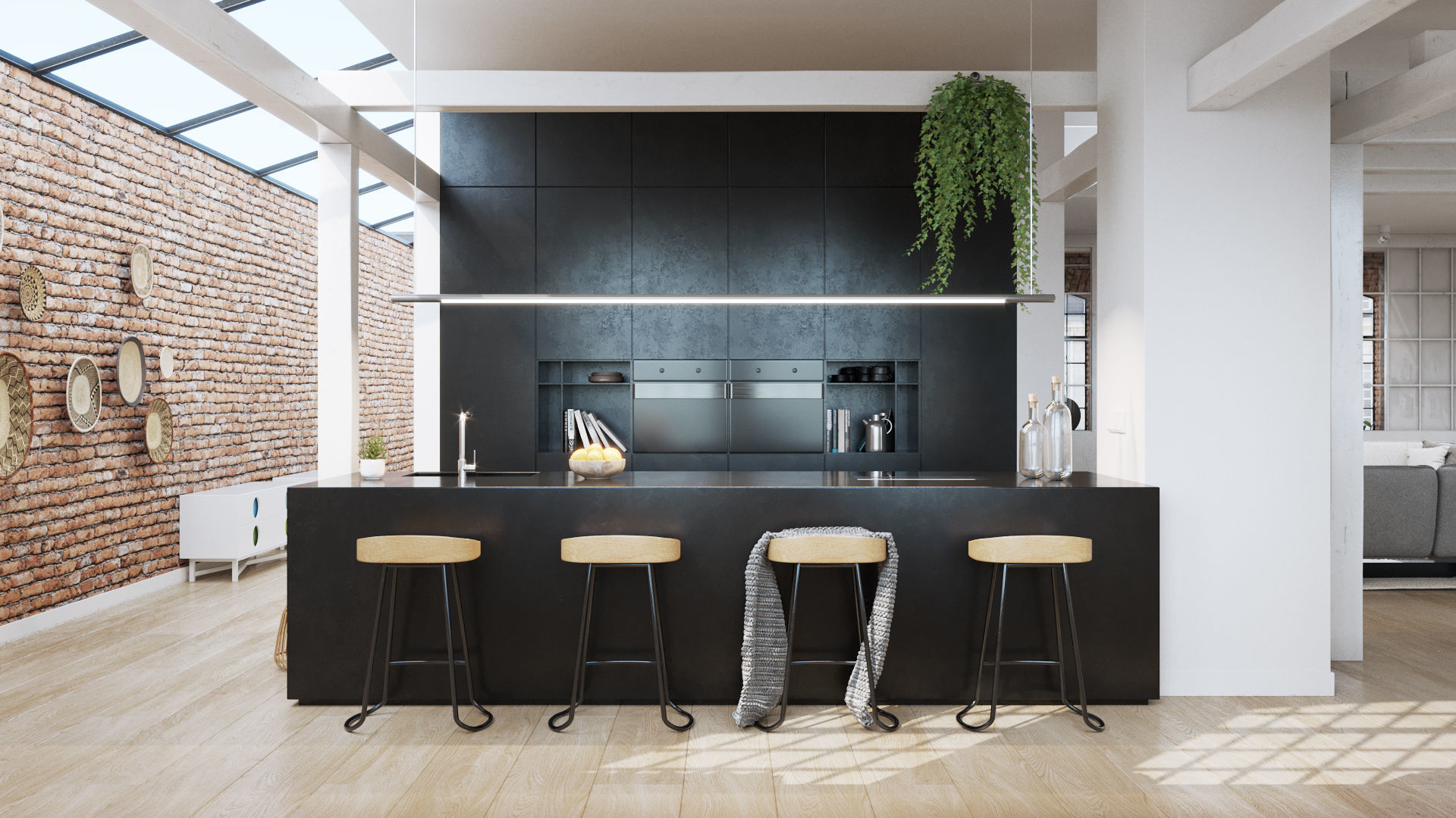 Workshop Apartment in London Cinema 4D and Corona Renderer 3D model_11