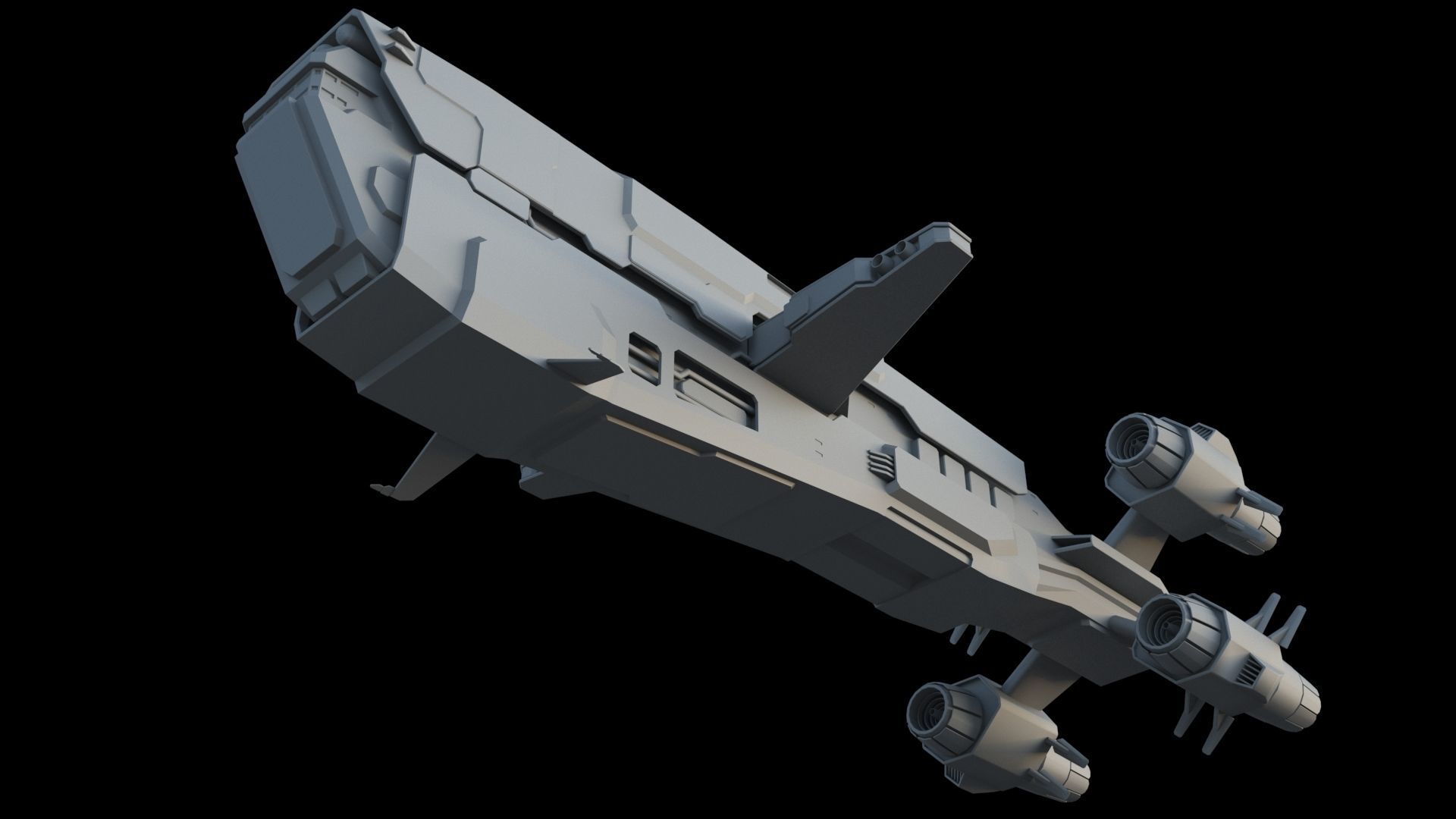 Spaceships spaceship 3D model_19