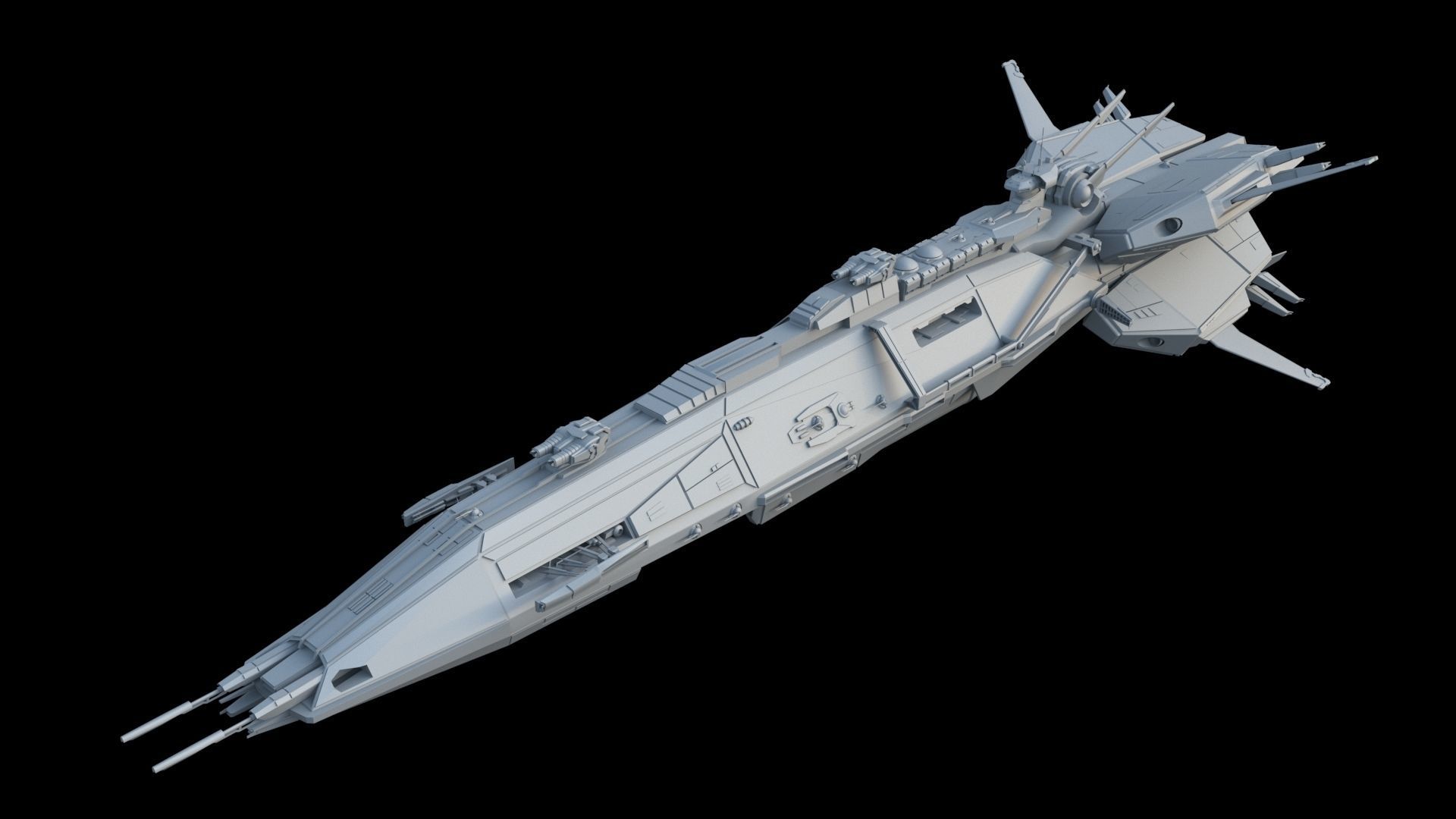 Spaceships spaceship 3D model_7
