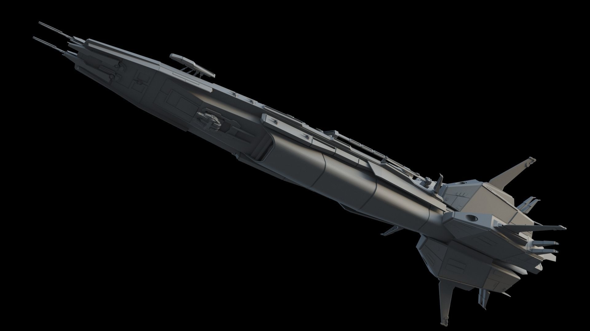 Spaceships spaceship 3D model_8