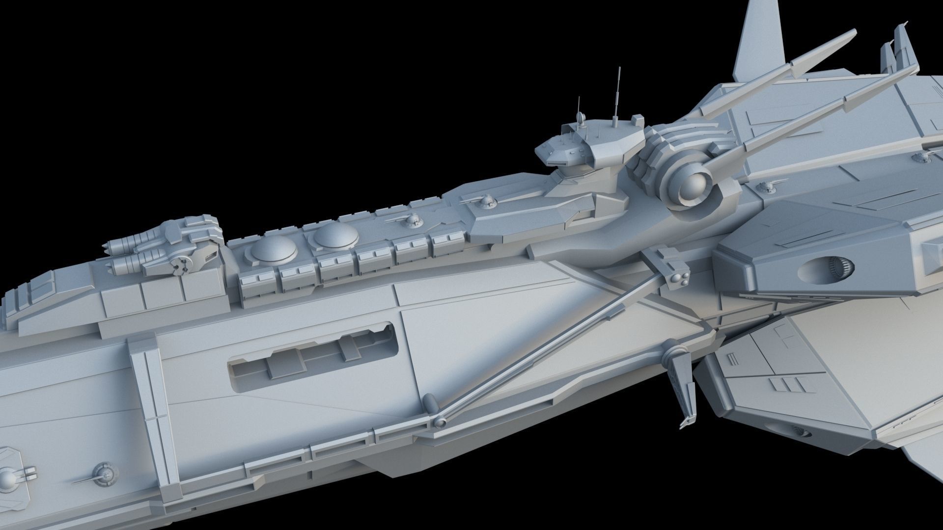 Spaceships spaceship 3D model_12