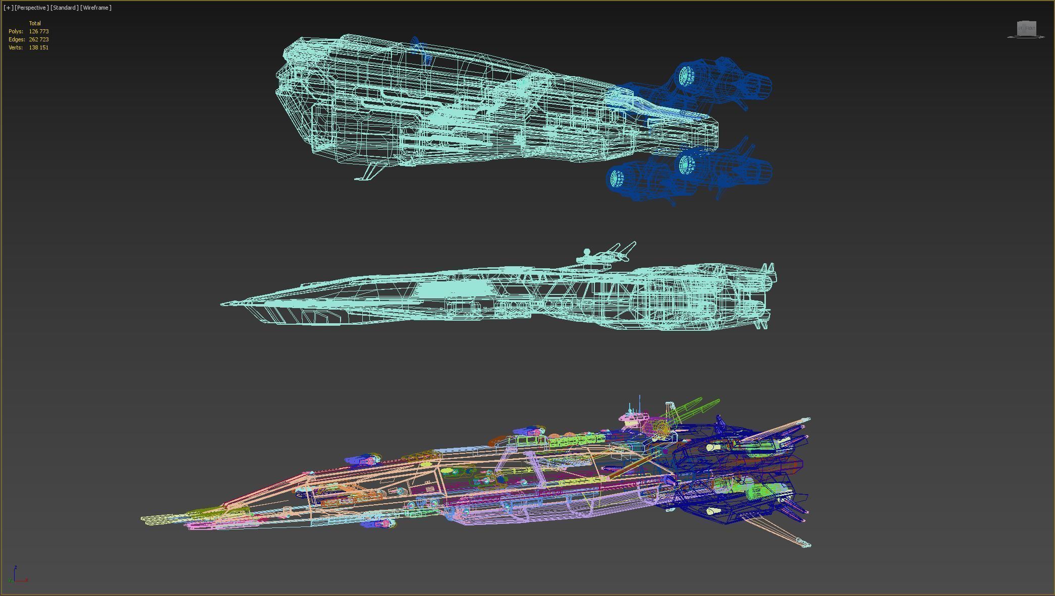 Spaceships spaceship 3D model_23