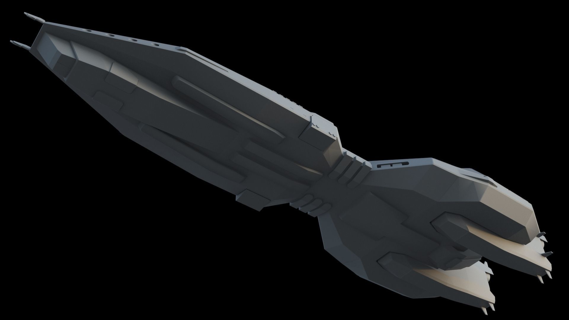 Spaceships spaceship 3D model_14