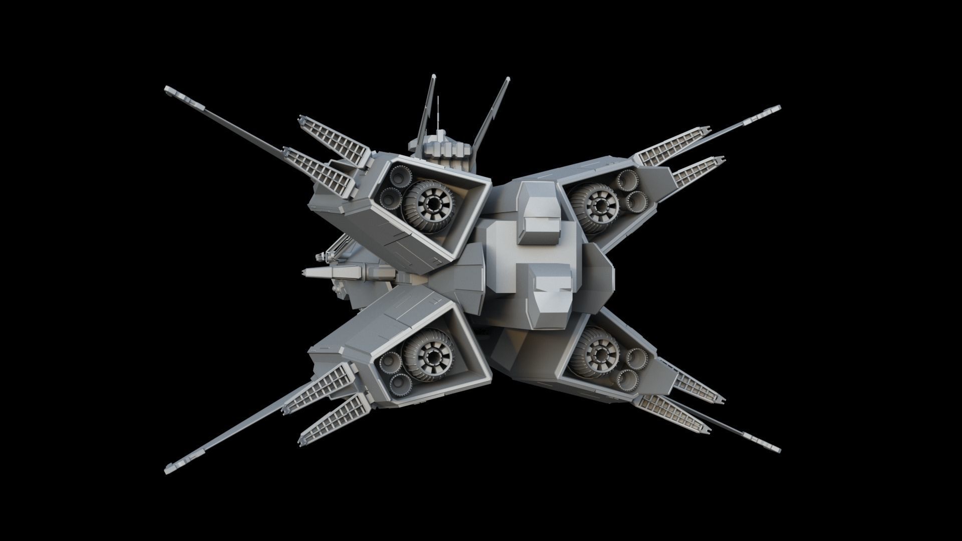 Spaceships spaceship 3D model_11