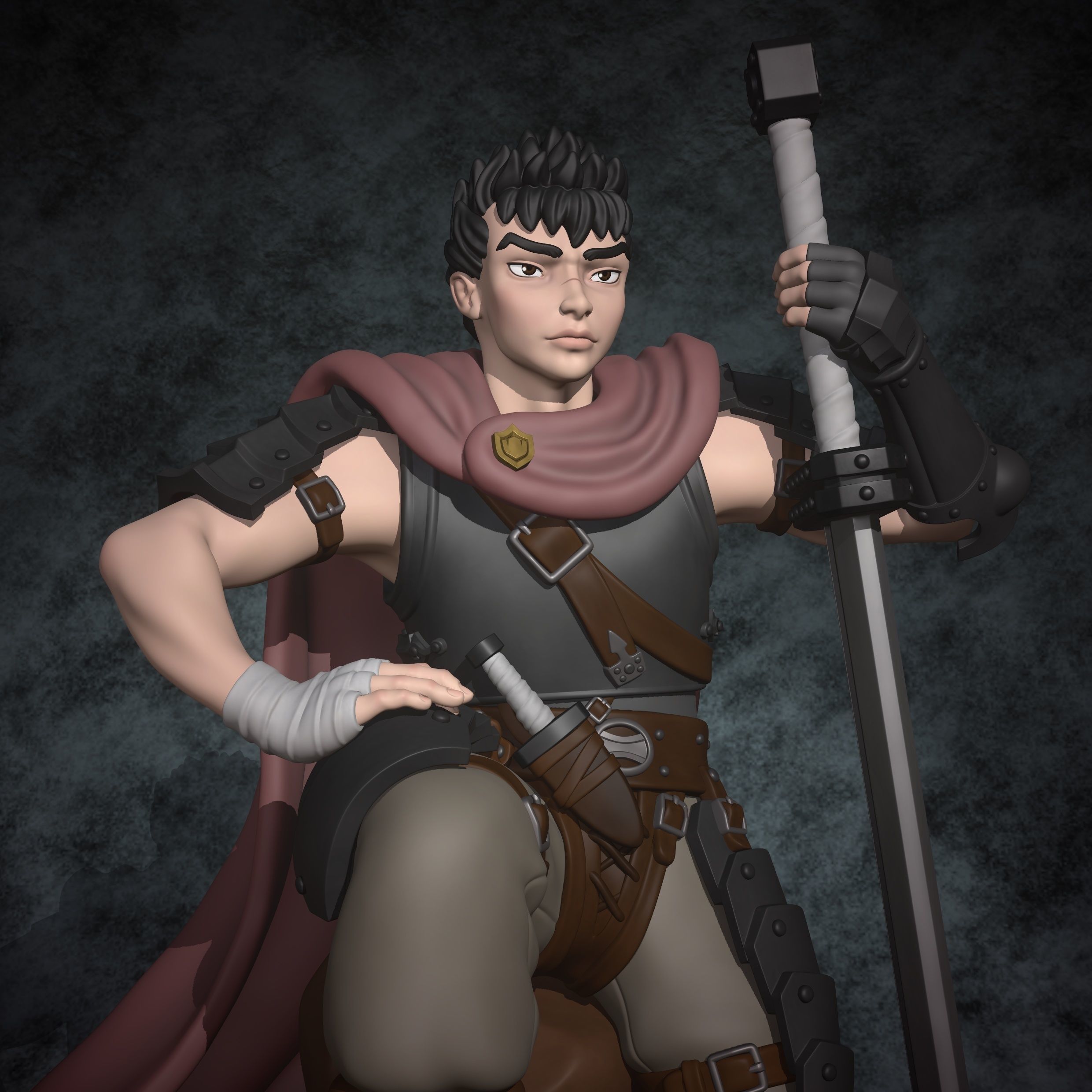 Guts Berserk 3D print model_12