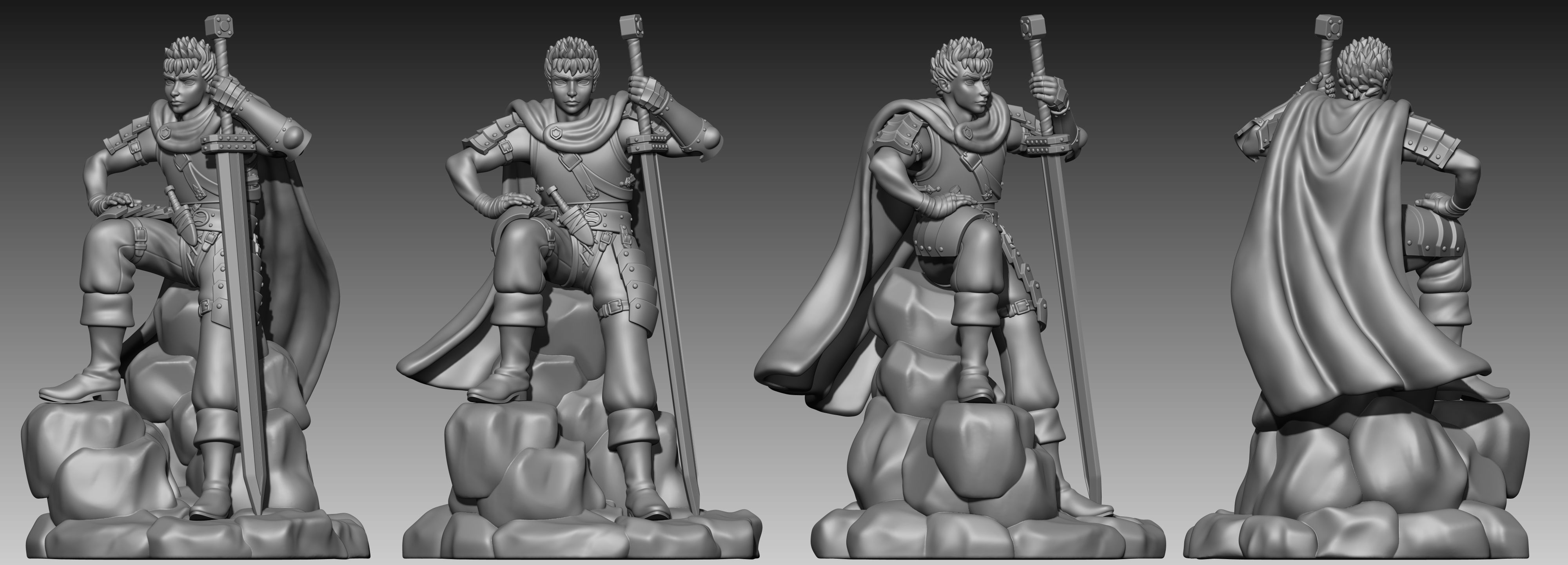 Guts Berserk 3D print model_19