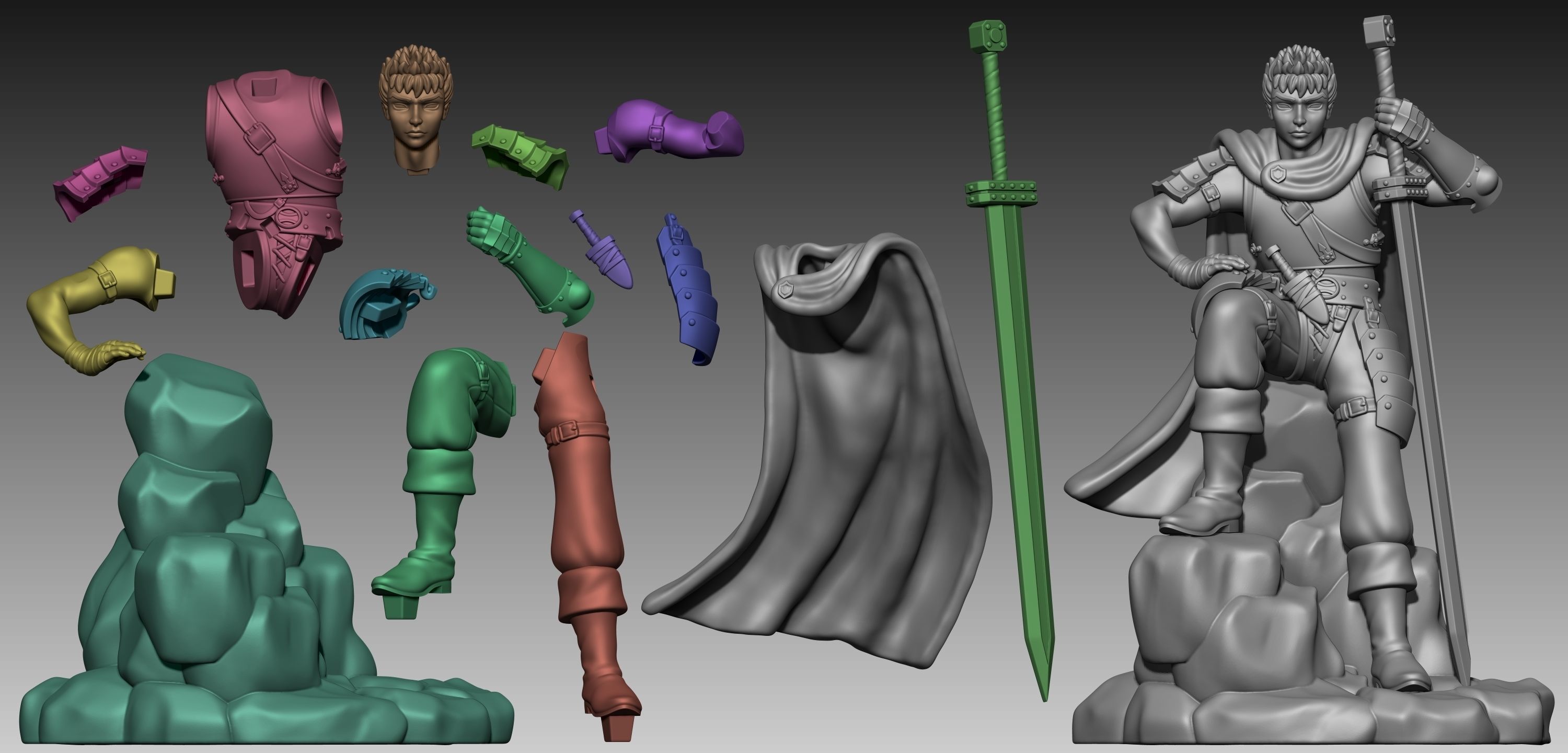 Guts Berserk 3D print model_20