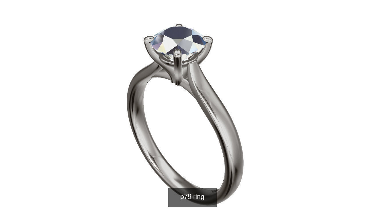 BEAUTIFUL ENGAGEMENT RINGS 3D Model Collection_9