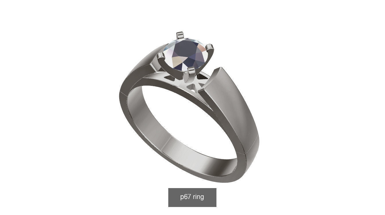BEAUTIFUL ENGAGEMENT RINGS 3D Model Collection_5