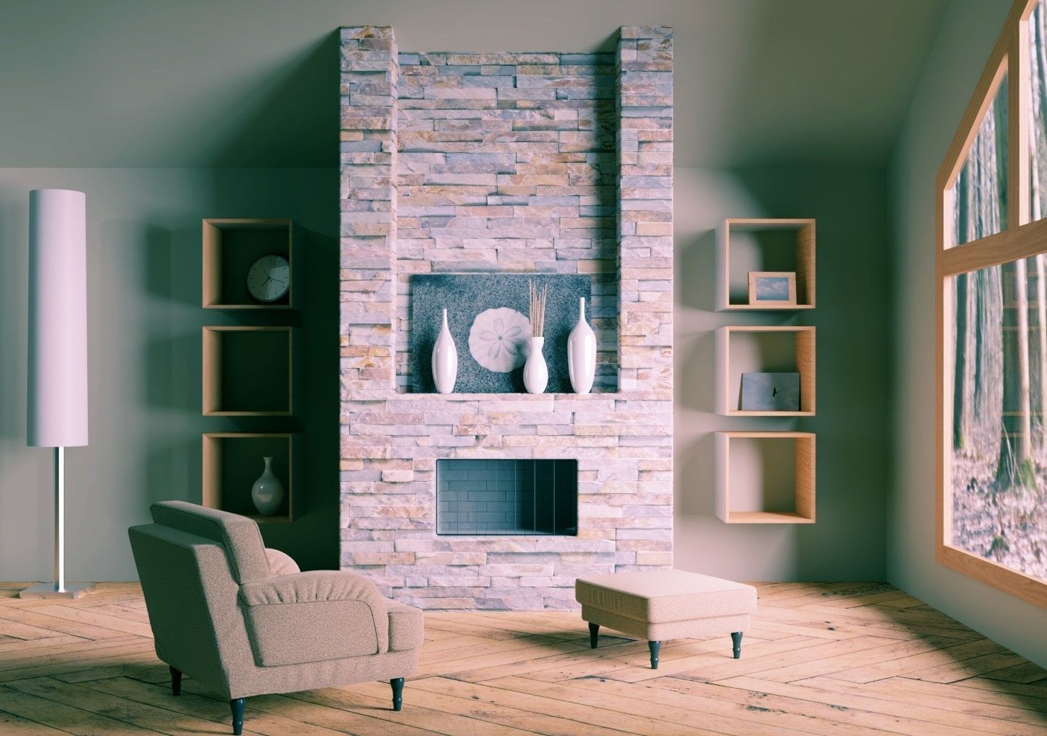 Modern Decorative Vases Low-poly 3D model_4