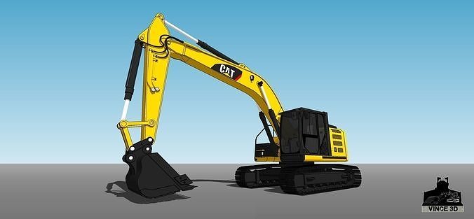  CAT 320 E LRR 3D model