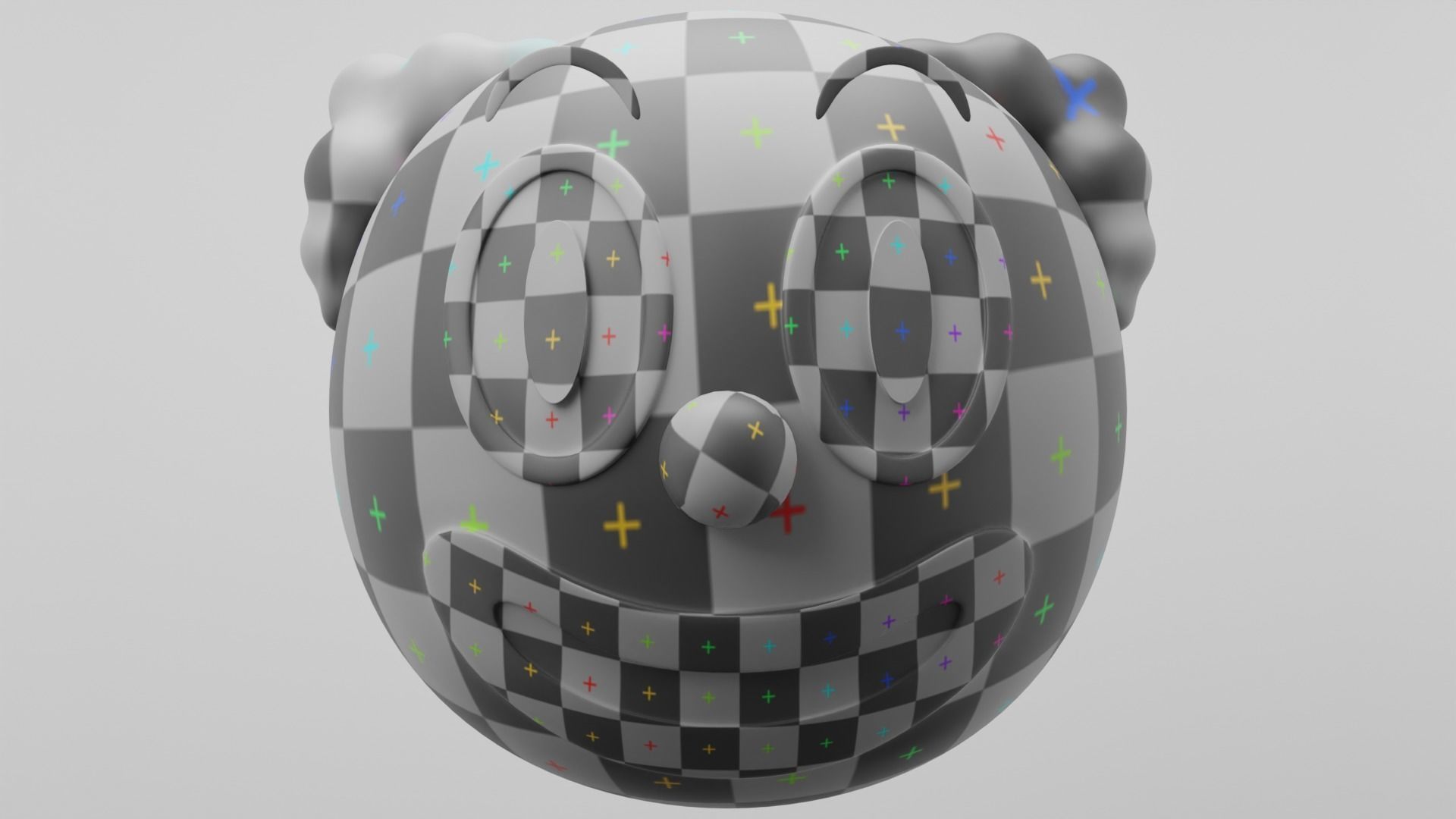 Clown Emoji 3D model_3