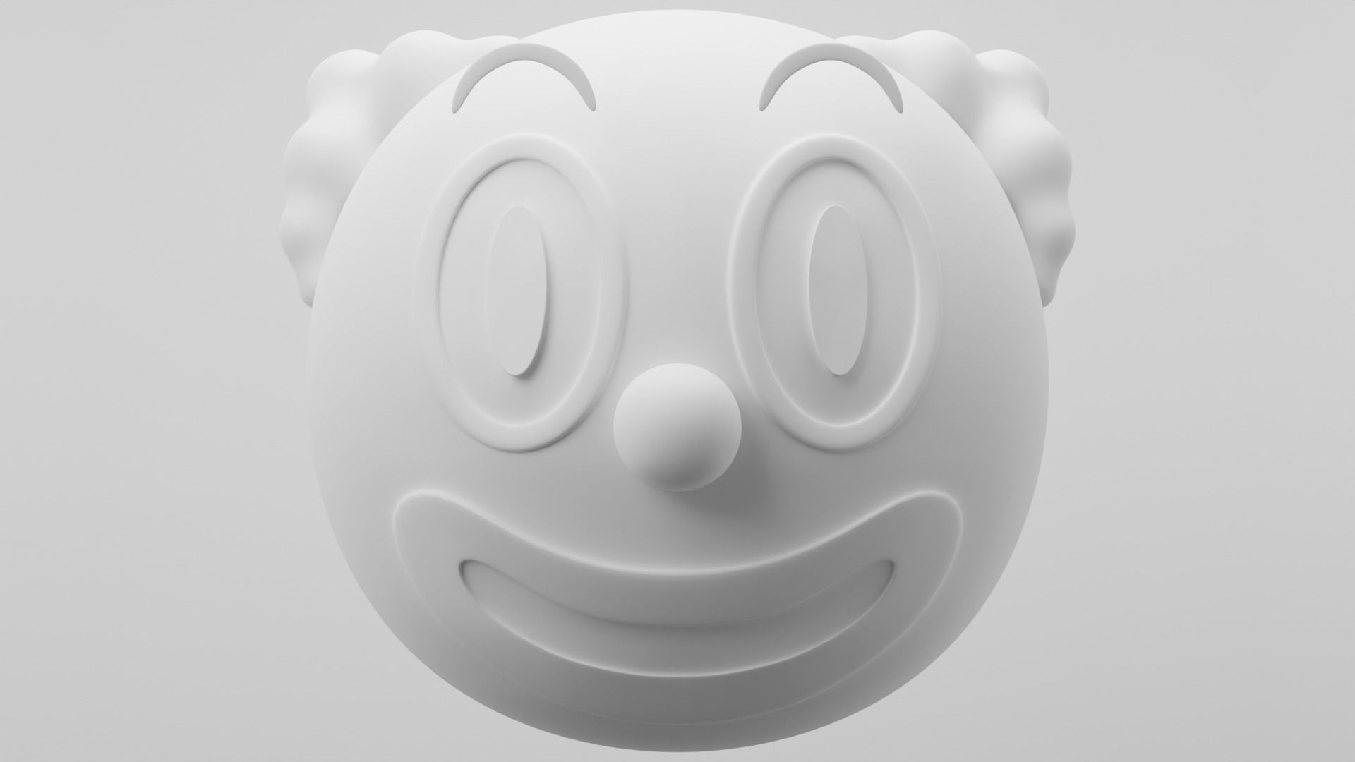 Clown Emoji 3D model_2