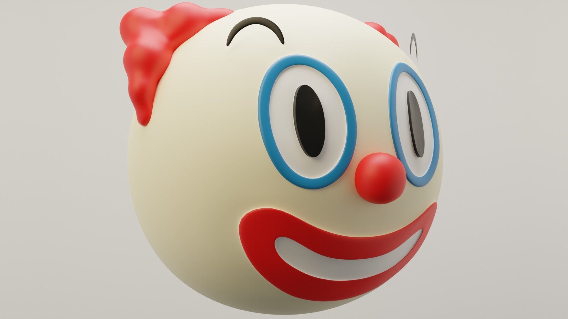 Clown Emoji 3D model_1