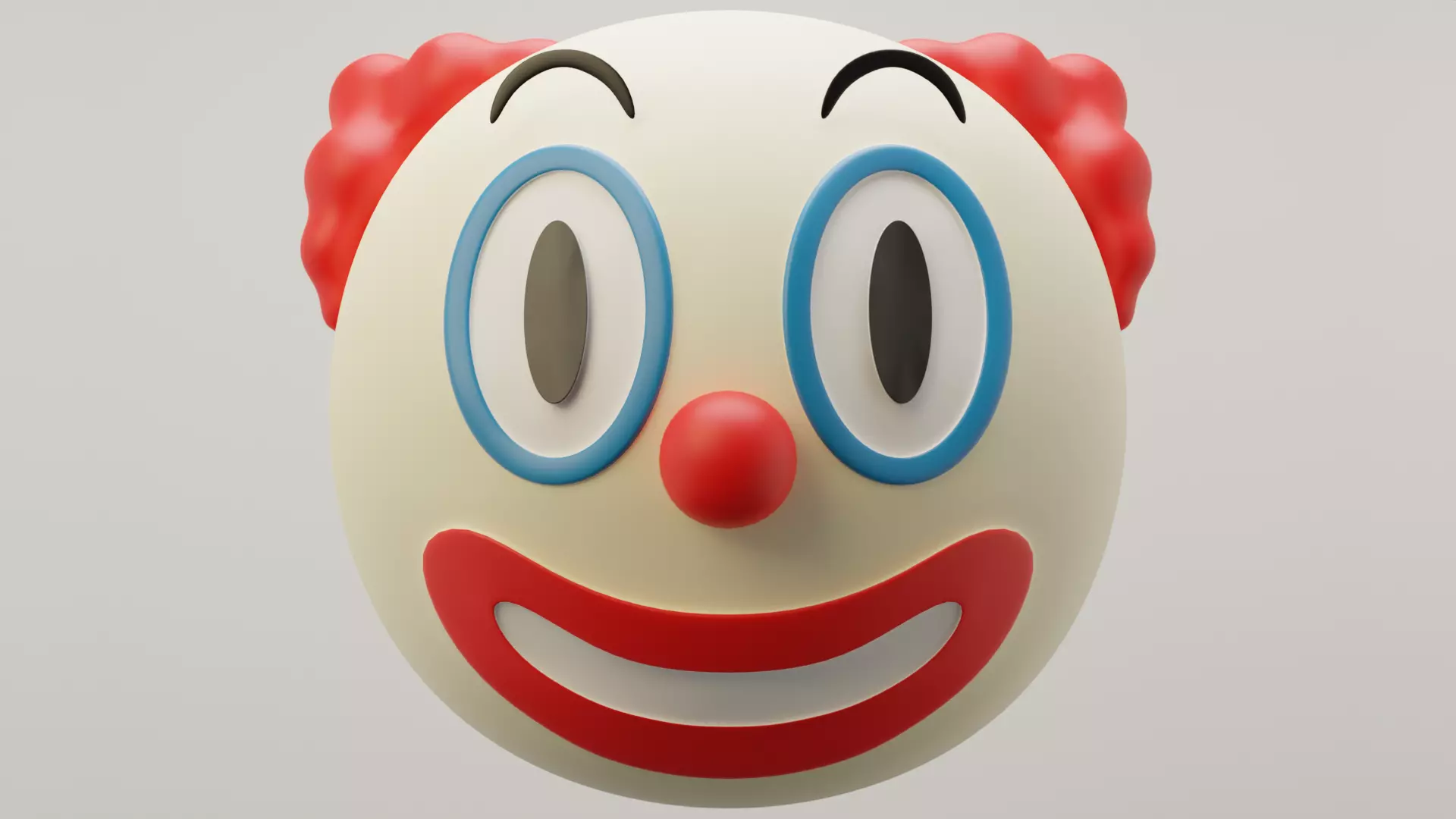 Clown Emoji 3D model_0