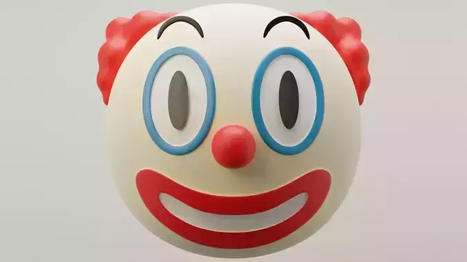 Clown Emoji 3D model