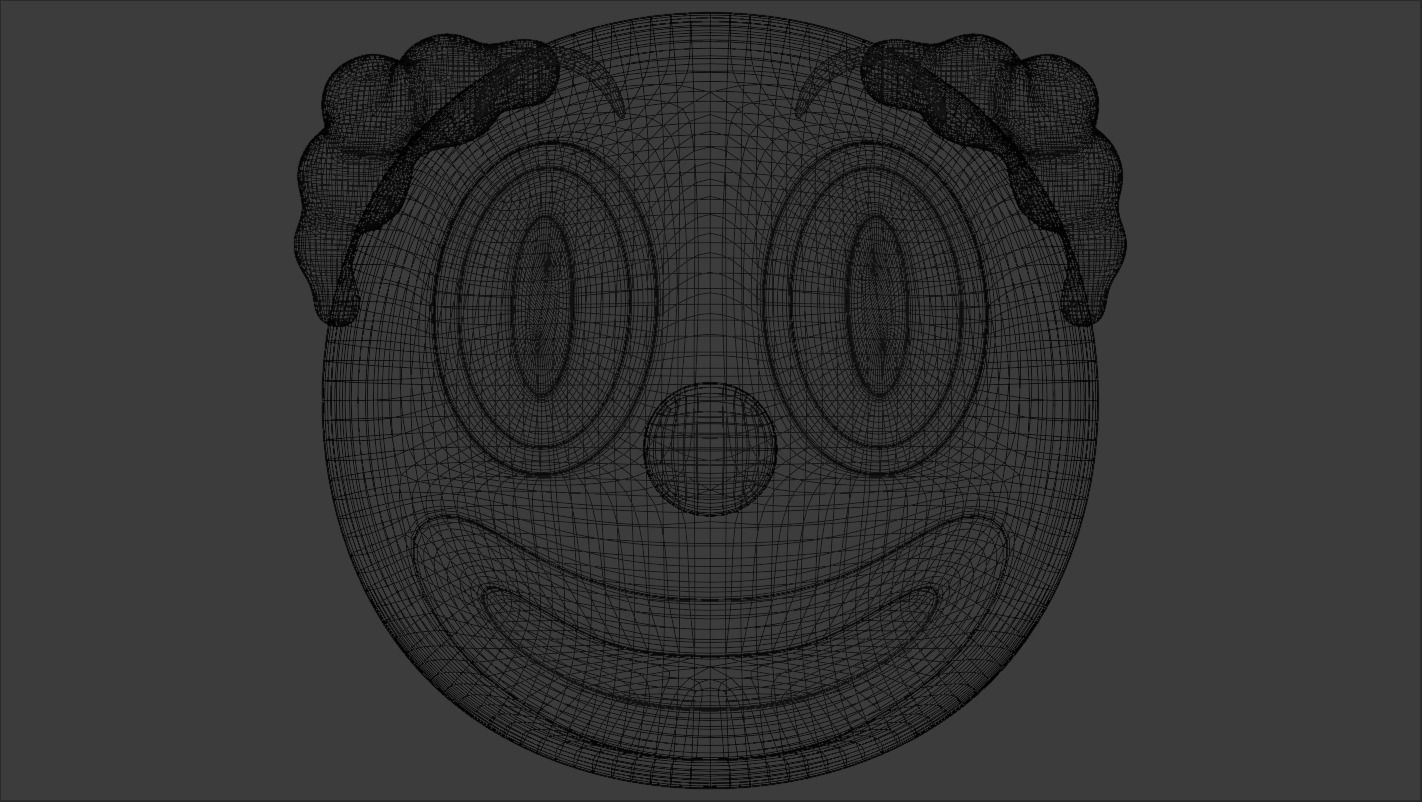 Clown Emoji 3D model_5