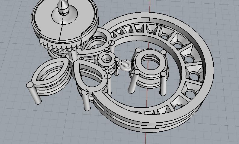 Graff Earrings 05 3D print model_5