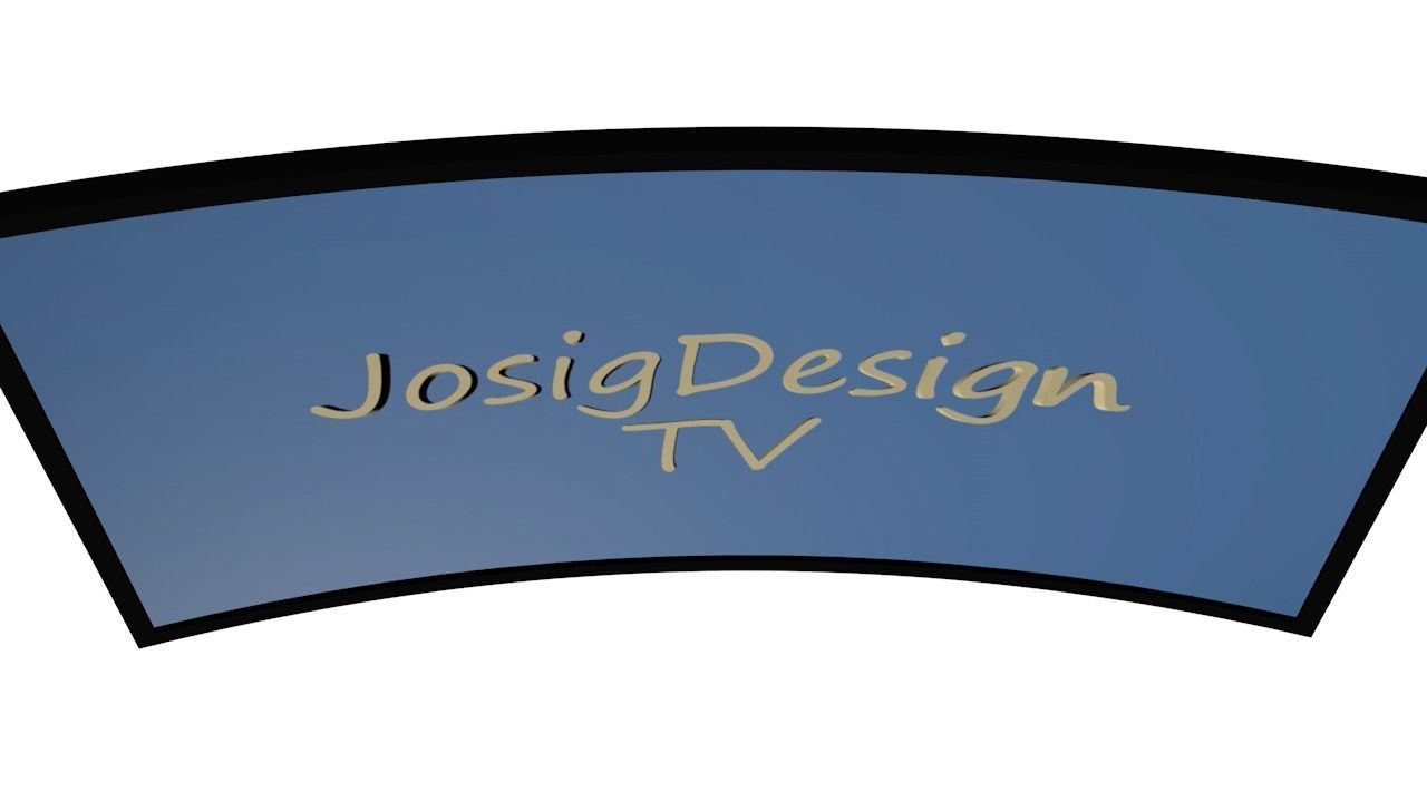 Curly Flat Screen TV Free low-poly 3D model_18