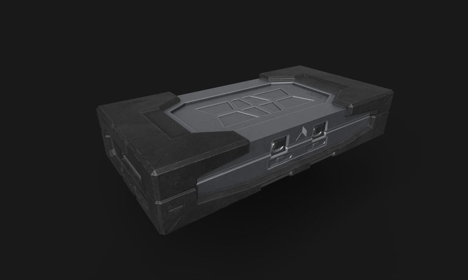 Neon wall - Treasury of cyberpunk hunter  Low-poly 3D model_8