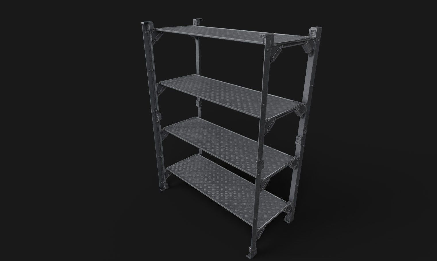 Neon wall - Treasury of cyberpunk hunter  Low-poly 3D model_11