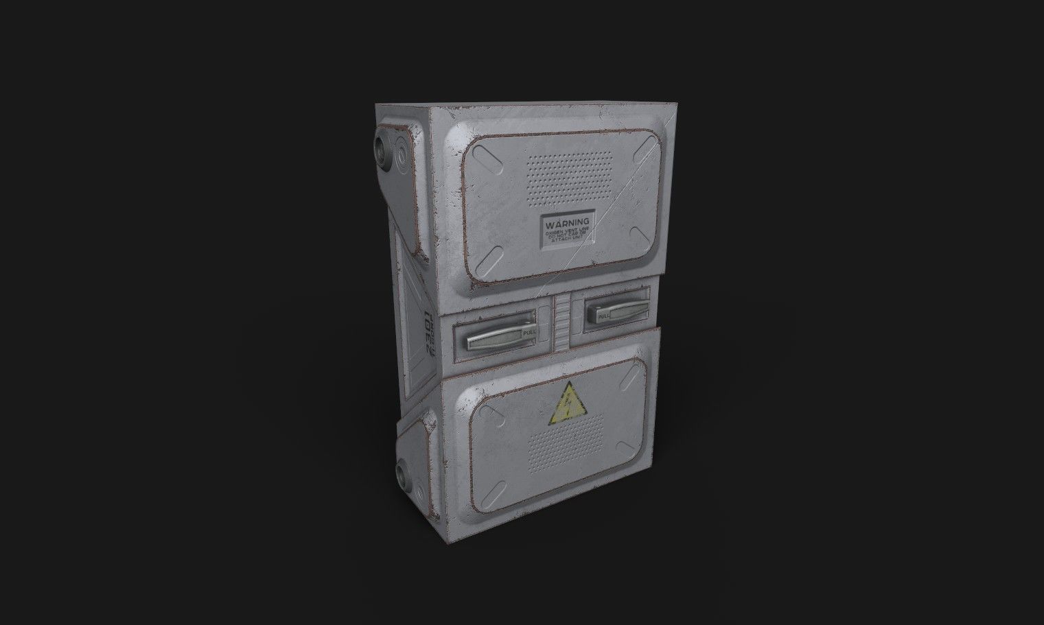 Neon wall - Treasury of cyberpunk hunter  Low-poly 3D model_14