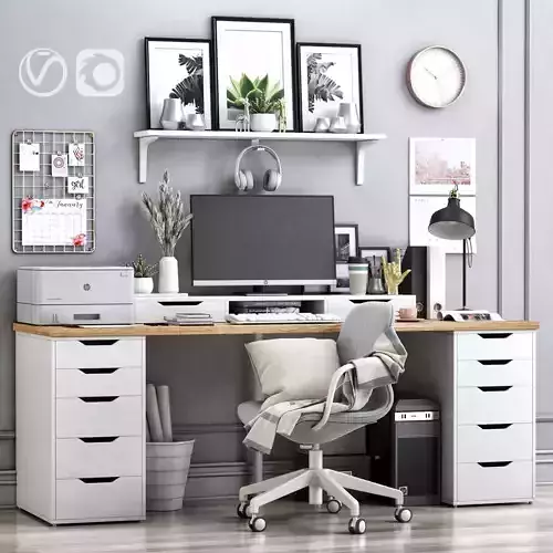 Office workplace 19 3D model