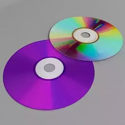 Compact disc cd 3d model Low-poly 3D model