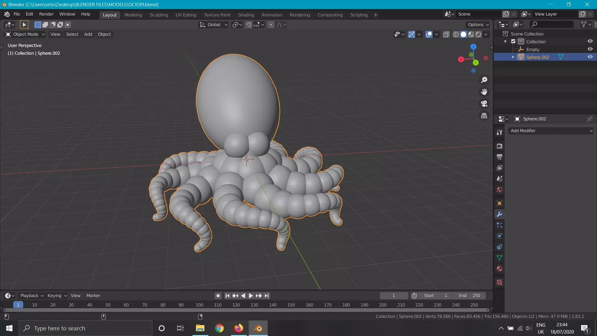 Octopus Free 3D model_0