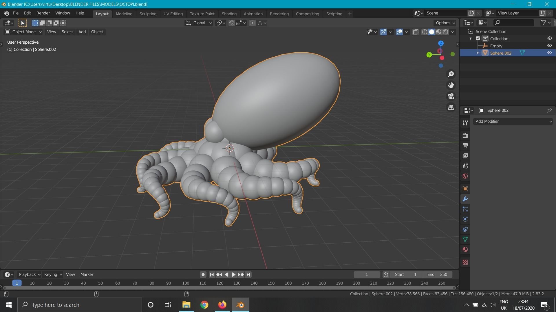 Octopus Free 3D model_1