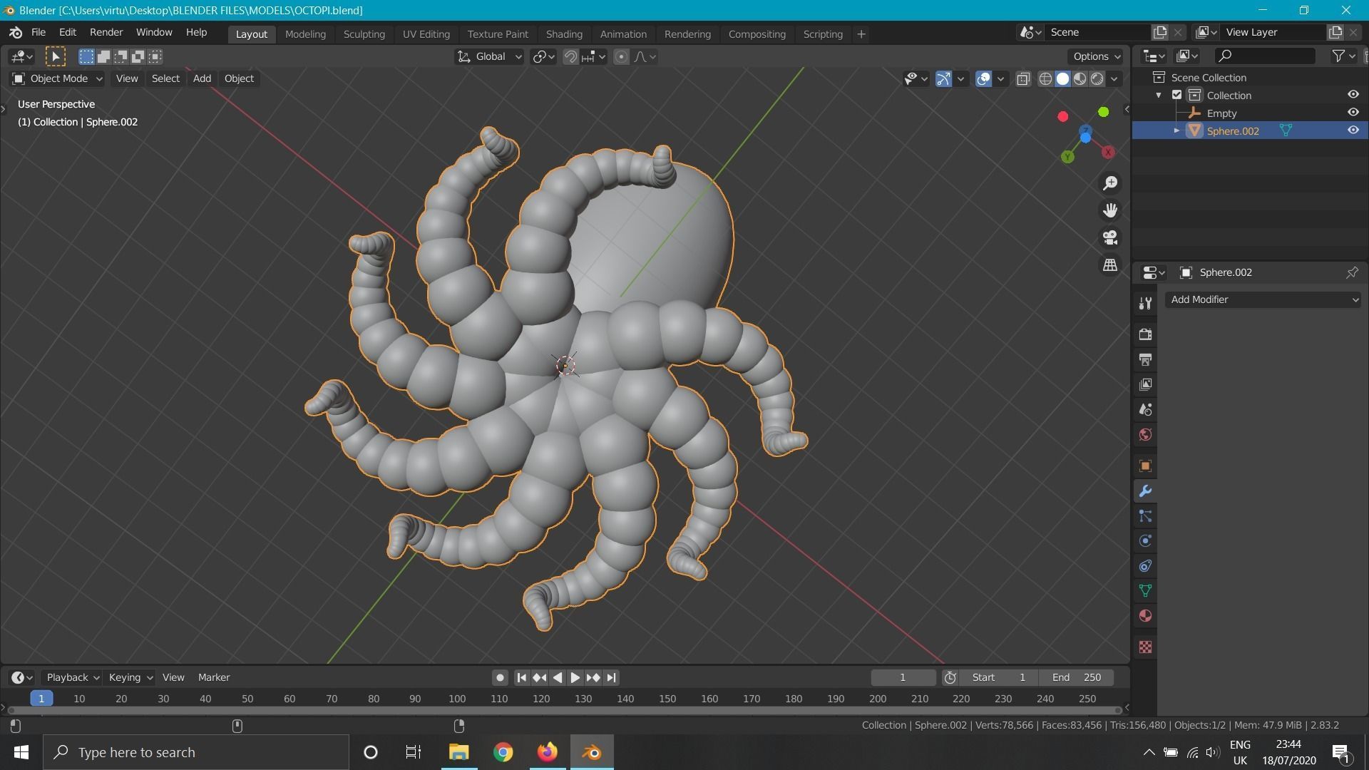 Octopus Free 3D model_3
