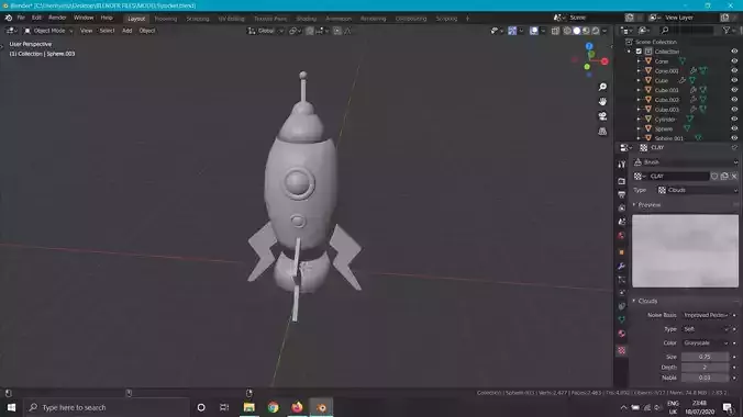 Rocket spaceship