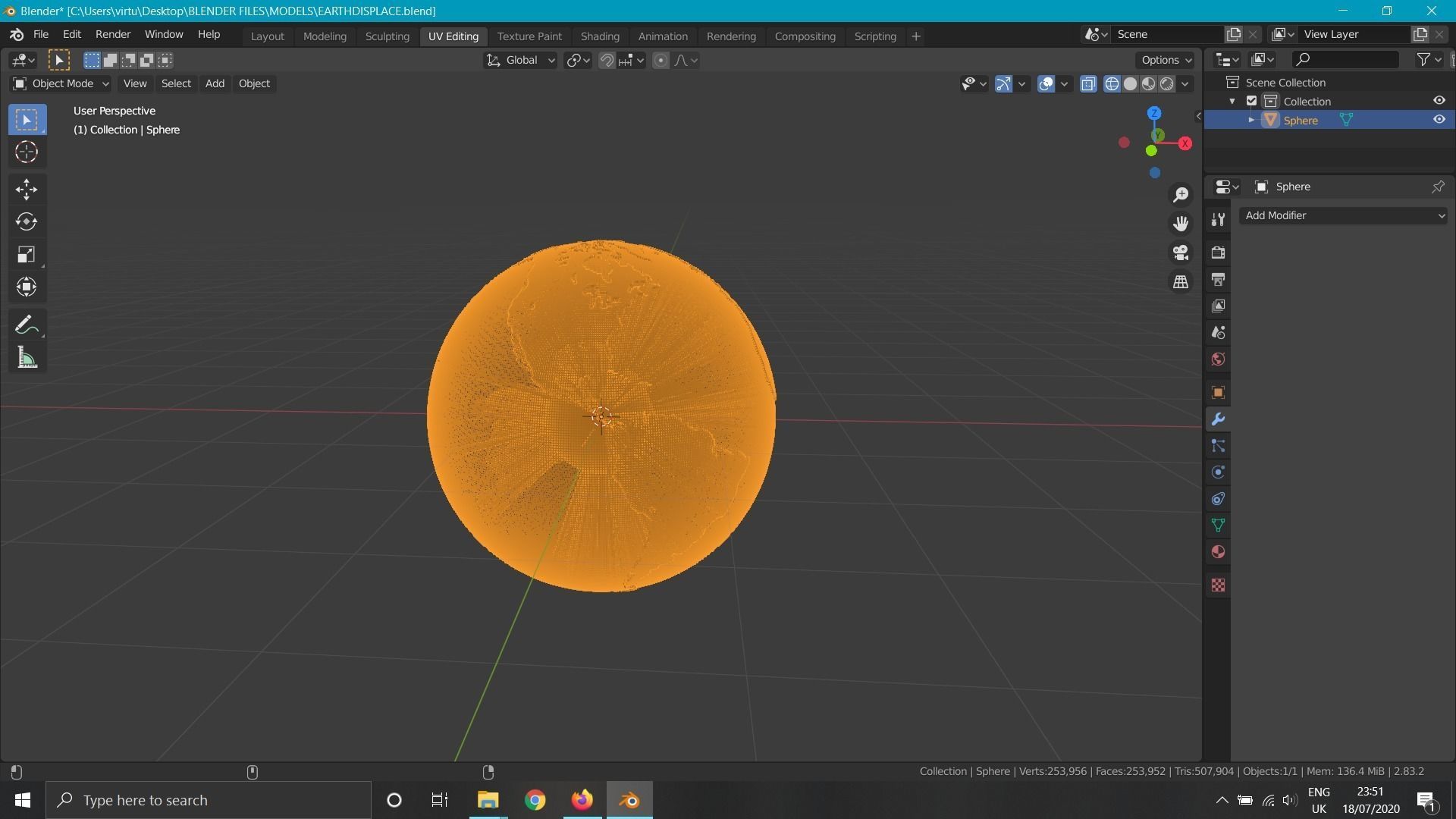 Earth displacement Free 3D model_3