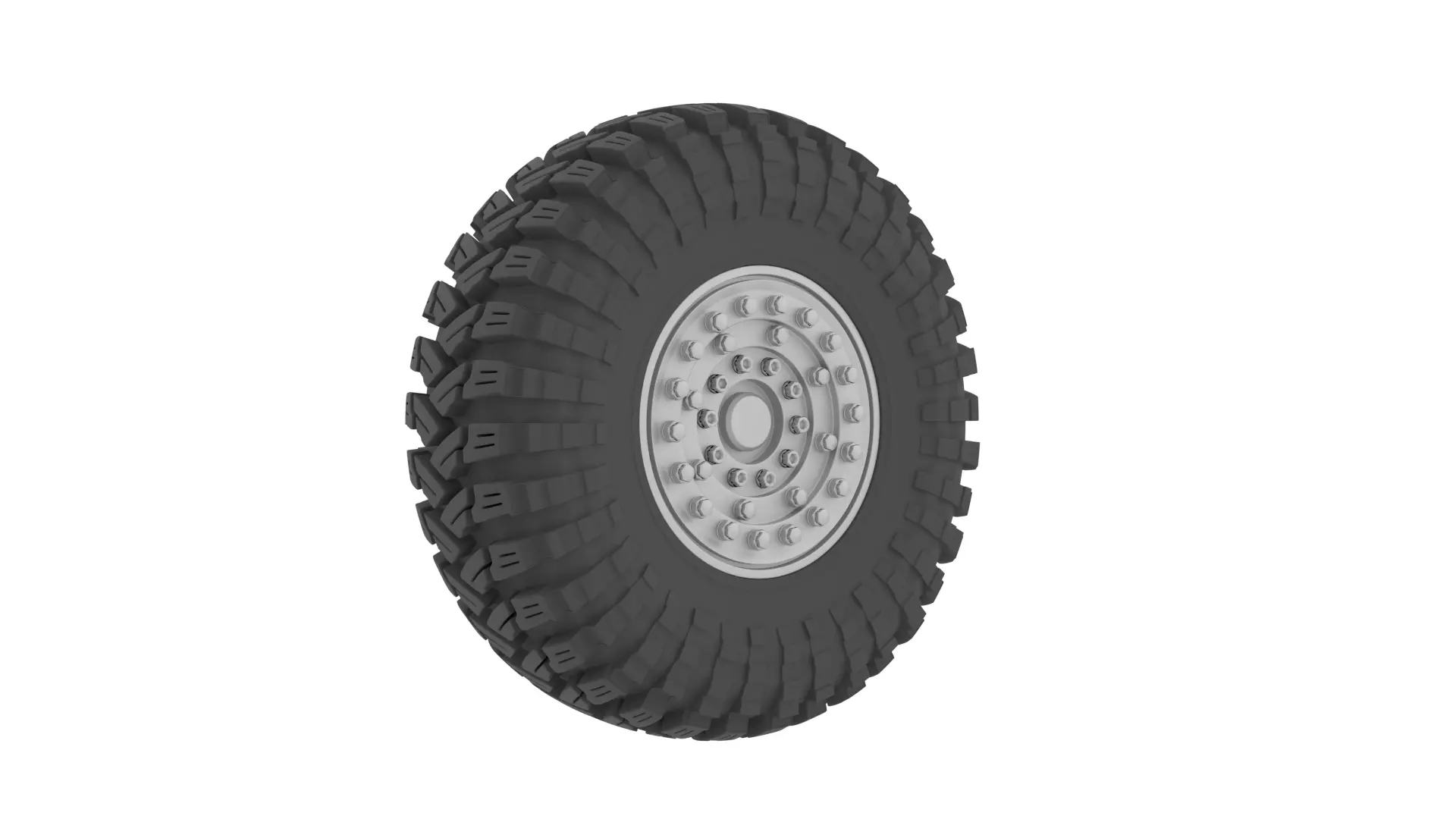 offroad wheel 3D model_0