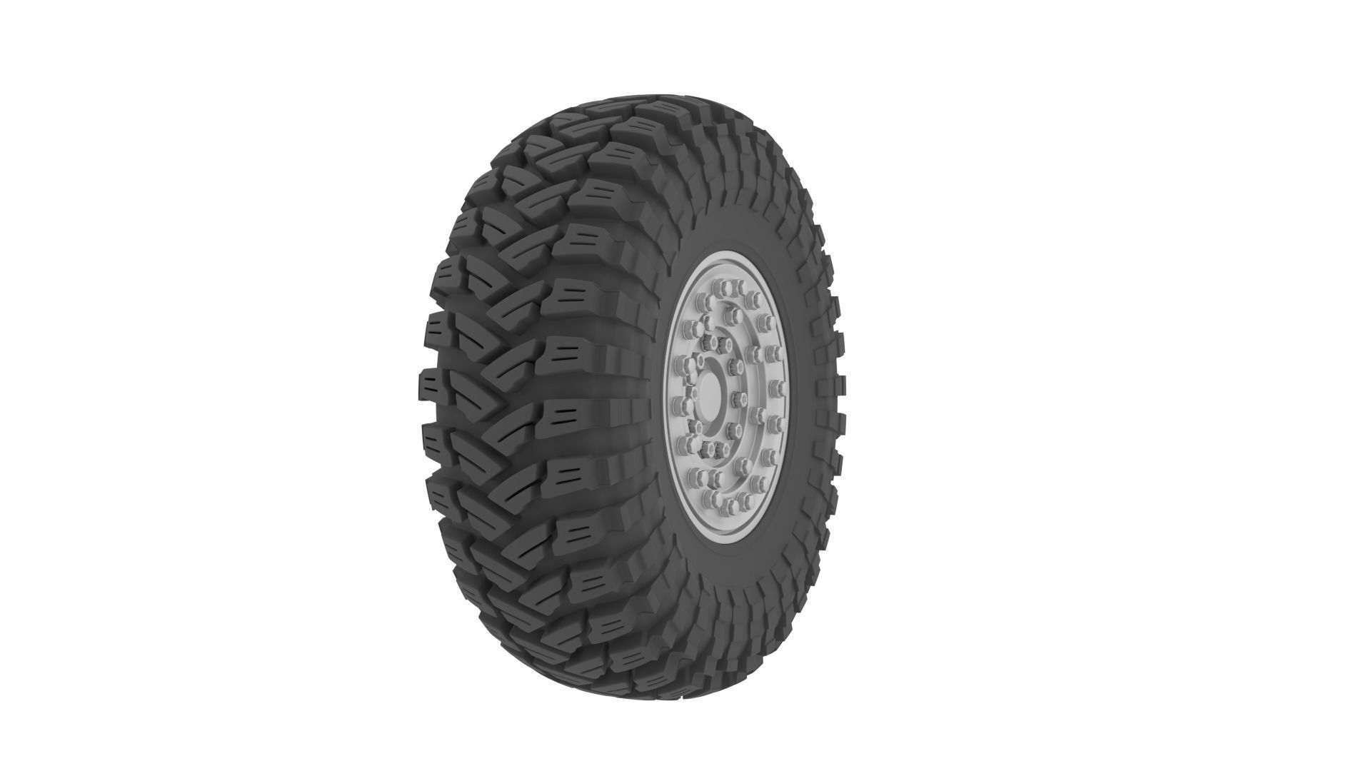 offroad wheel 3D model_2
