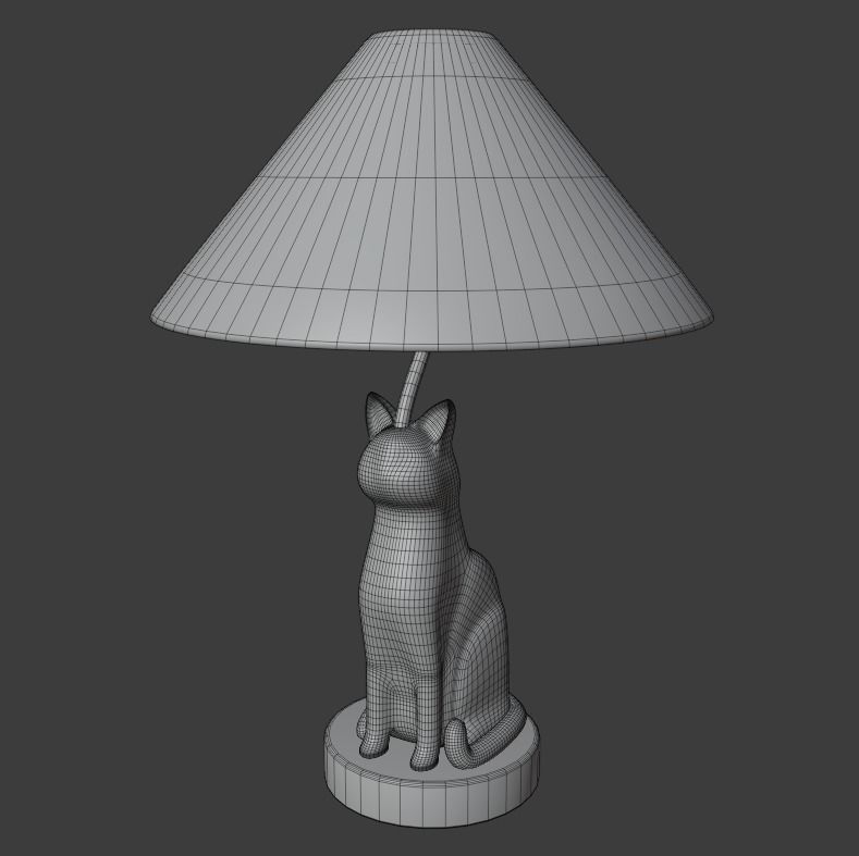 Cat House Props Low-poly 3D model_4