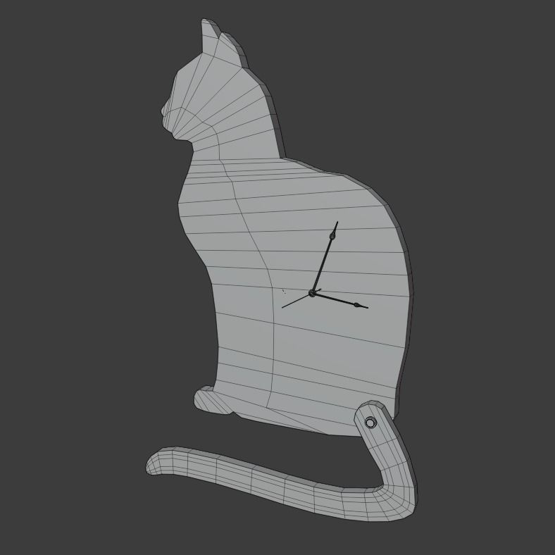 Cat House Props Low-poly 3D model_16