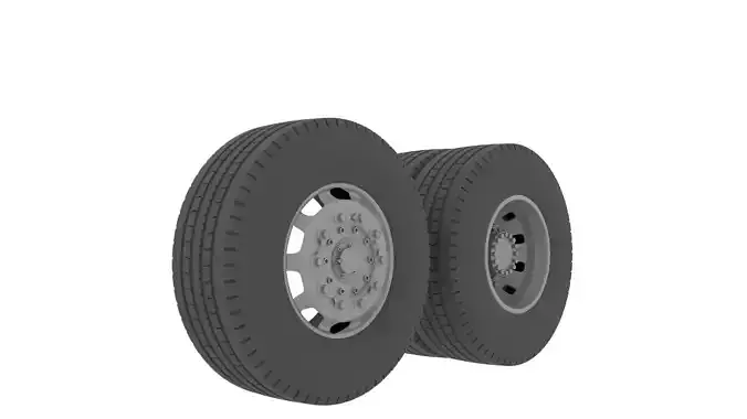 HGV wheels 3D model