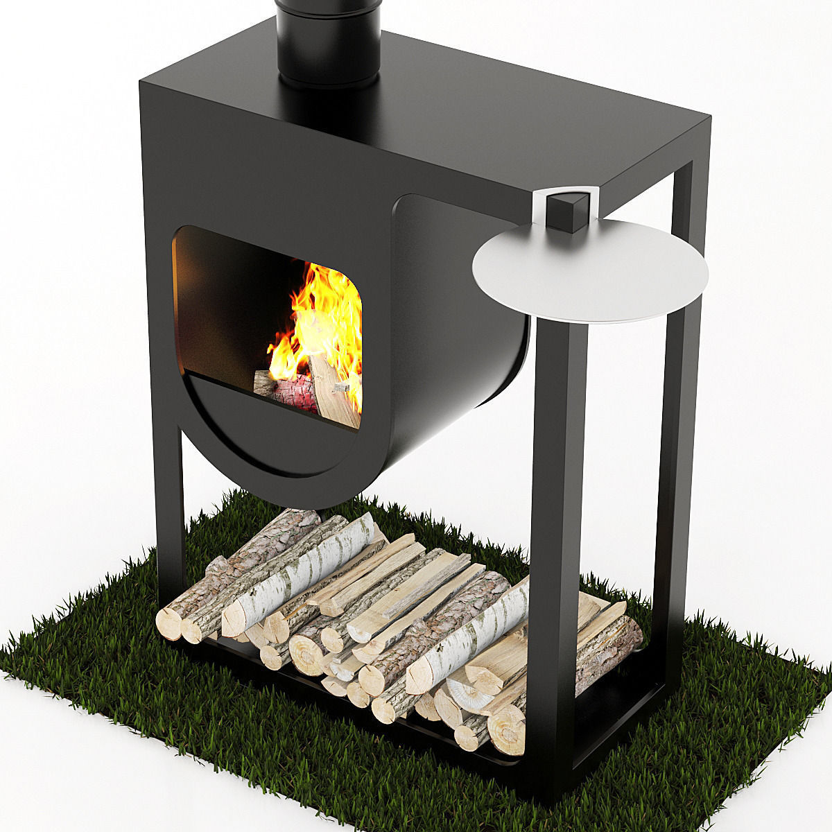 Harrie Leenders spot fireplace 3D model_3