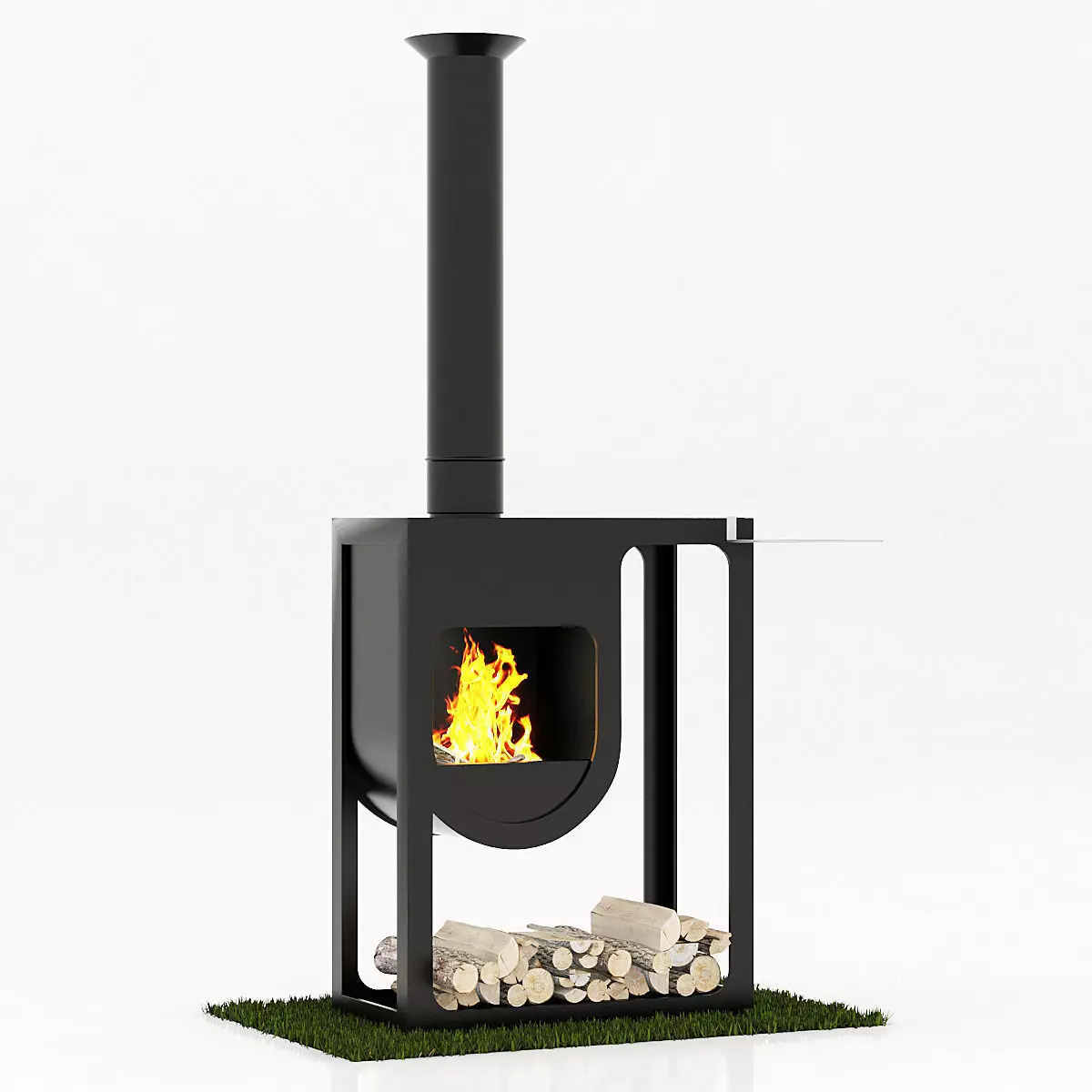 Harrie Leenders spot fireplace 3D model_0