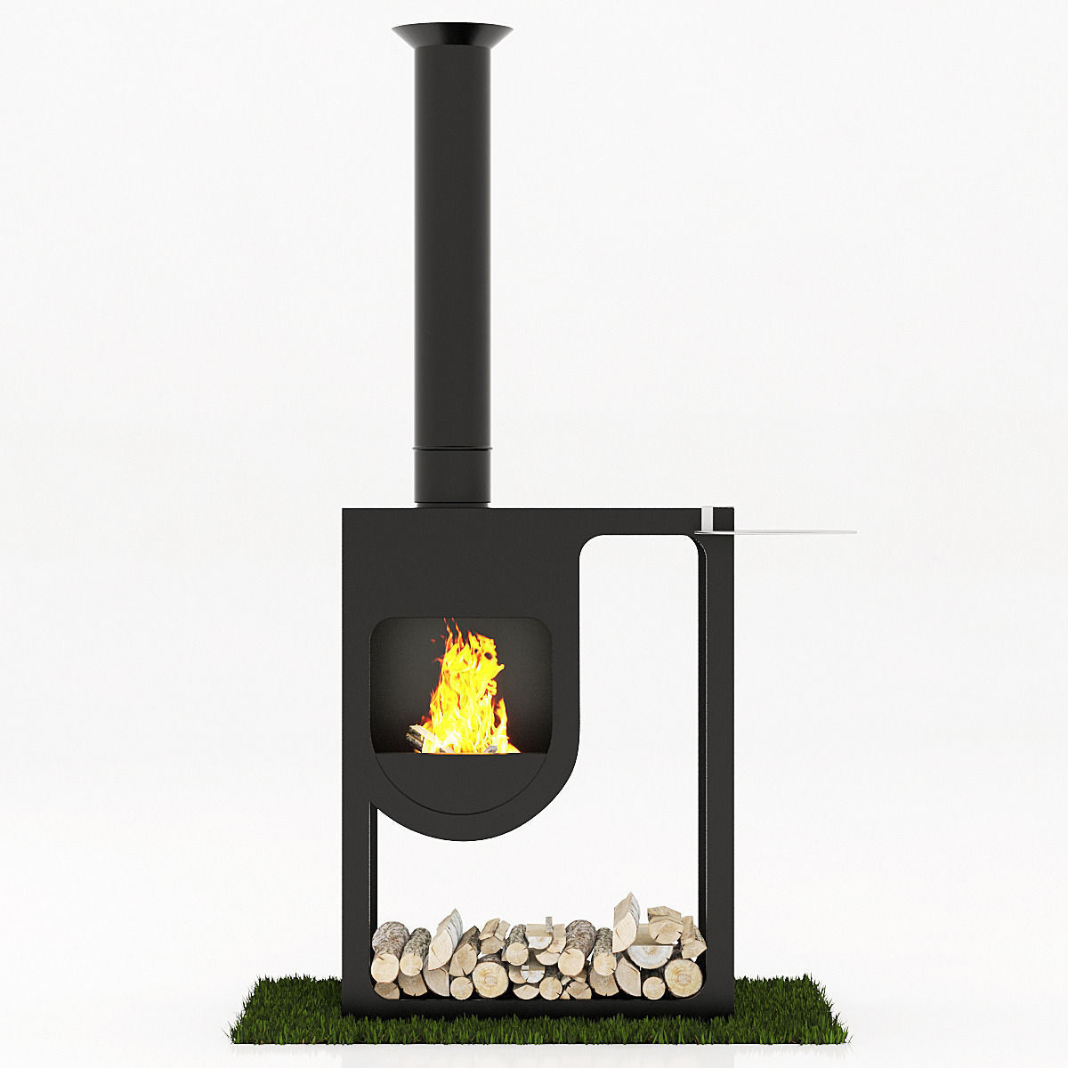 Harrie Leenders spot fireplace 3D model_1