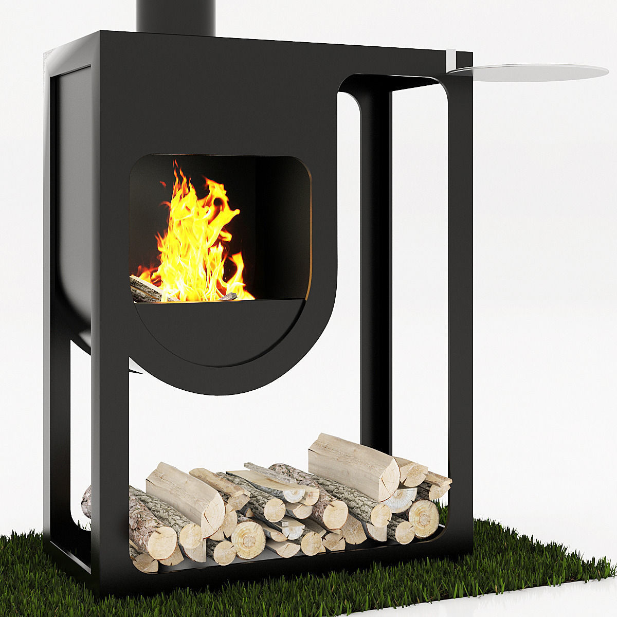 Harrie Leenders spot fireplace 3D model_2