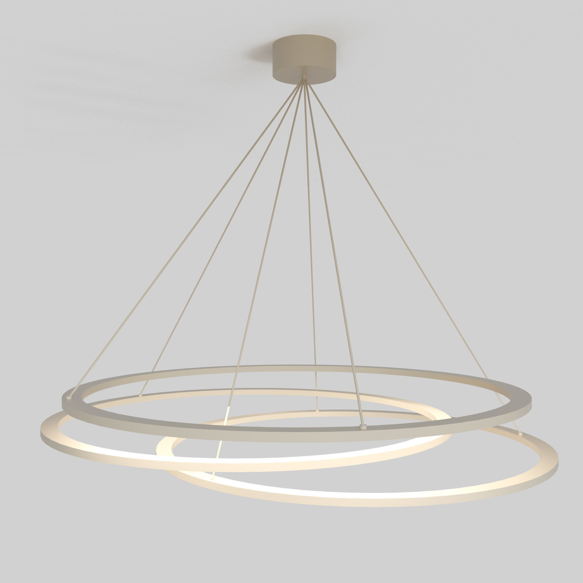 Led ceiling lamp A 3D model_3