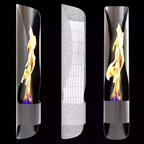 Acquaefuoco Wellness Mood TUBE fireplace 3D model