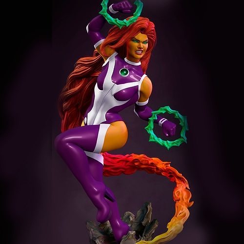 Starfire dc comics person statue 3D print model