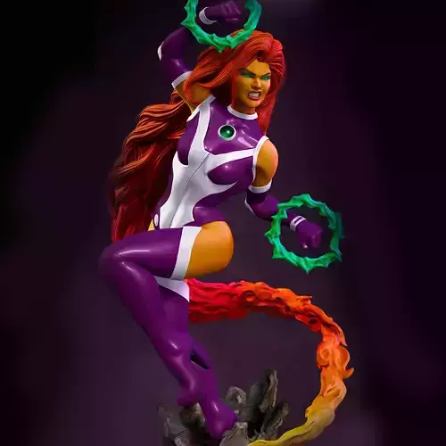 Starfire dc comics person statue